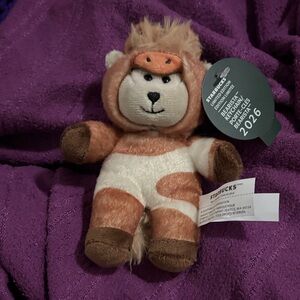 Starbucks Bearista Plush 2026 horse bag charm nwt